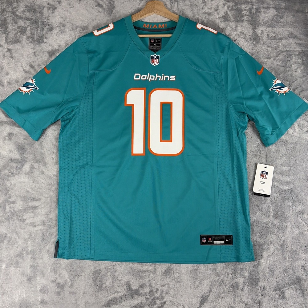 NIKE Miami Dolphins Tyreek Hill Alternate Game Jersey Aqua Men's Size XL $129